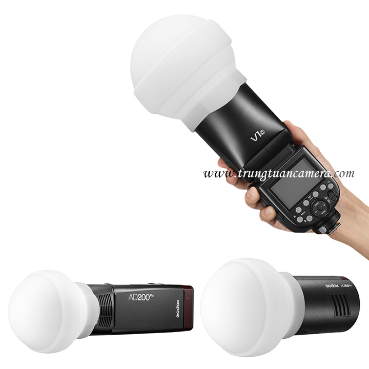 Godox AK-R22 Diffusore A Cupola In Silicone Pieghevole Per Flash V1, AD100Pro, AD200 E AD200Pro – Luce Morbida E Tre Effetti